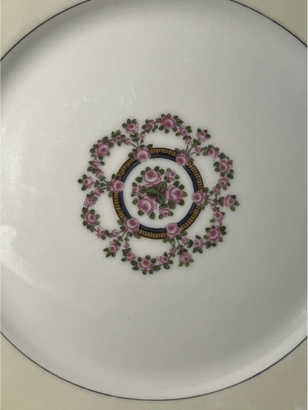 Theodore Haviland Limoges 1920s Salad Plate Replacement Amiens Rose Garland 7.5”